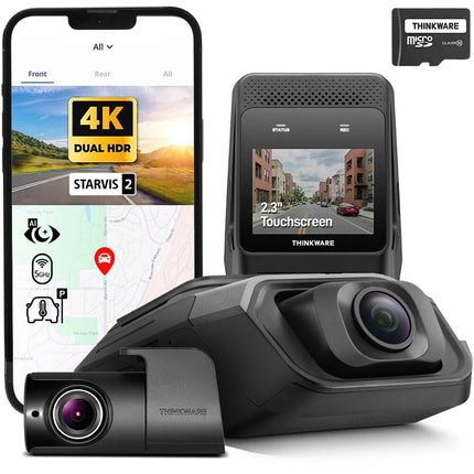 Thinkware ARC 800 Dash Cam 4K 3840x2160 30fps Cámara Trasera 1080p 32GB