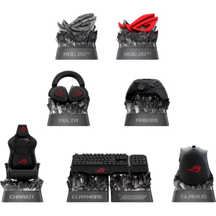 ASUS ROG Keycap Mystery Box Edition 20 Keycaps Artesanales para Teclado Mecánico