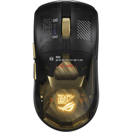 ASUS ROG Harpe II Extreme Edition 20 Ratón Gaming 65000 dpi 8000 Hz inalámbrico