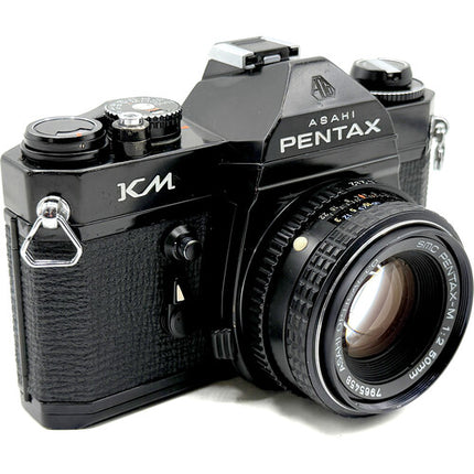 Pentax KM Cámara Analógica 35mm con Objetivo SMC 50mm f/2 Manual y Medidor de Luz