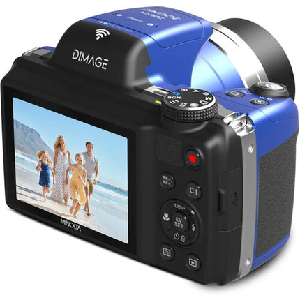 Minolta MN68Z DiMAGE Cámara Digital Azul 21MP Zoom Óptico 68x 3" LCD
