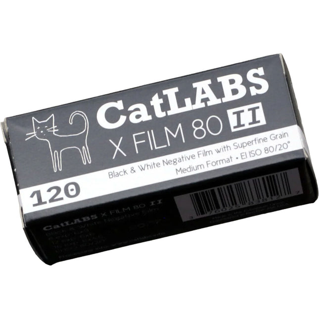 CatLABS X Film 80 MK II Película Negativa Blanco y Negro 120 ISO 80 Grano Fino