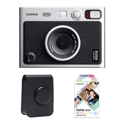 FUJIFILM instax mini EVO Cámara instantánea híbrida con objetivo 28mm f2 10 efectos y estuche negro