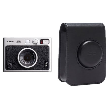 FUJIFILM instax mini EVO Cámara Híbrida Instantánea con Estuche Negro