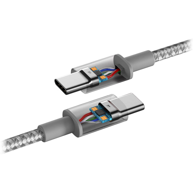 Anker Cable USB-C Trenzado 100W 10 pies Nylon Resistente Blanco
