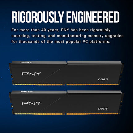 PNY 32GB DDR5 5600 MHz Kit Memoria Escritorio 2x16GB Low Profile