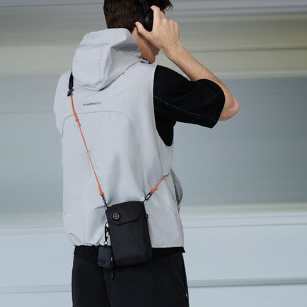 VSGO Black Snipe Urban Bolsa para Teléfono Negra con Correa Ajustable y Doble Compartimento