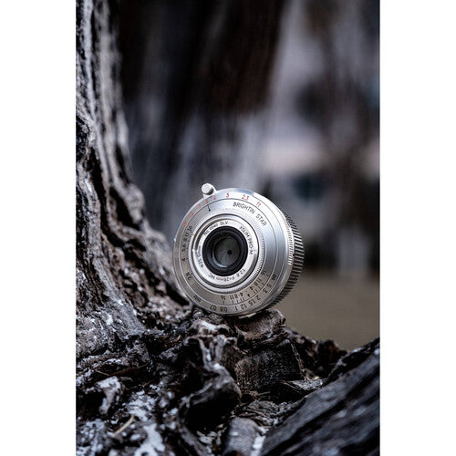 Brightin Star 28mm f/2.8 Pancake Lente Gran Angular Full-Frame 0.4" Grosor Plata