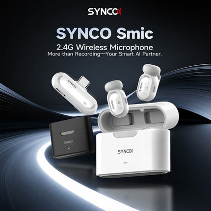 Synco SMICT AI Sistema Micrófono Inalámbrico Digital 2 Personas USB-C 2.4 GHz 328' Alcance 6h Uso