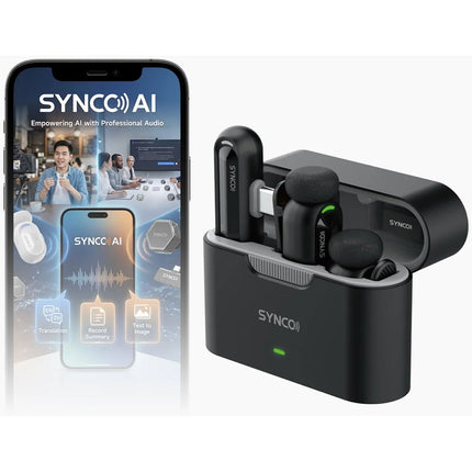 Synco SMICT AI Sistema Micrófono Inalámbrico Digital 2 Personas USB-C 2.4 GHz 328' Alcance 6h Uso