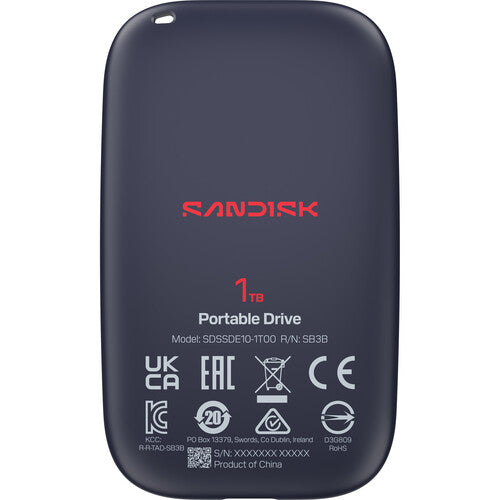 SANDISK 1TB Disco Portátil USB-C 3.2 Gen 2 600 MB/s Resistente a Caídas