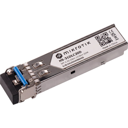 MikroTik HS-31DLC20D Transceptor SFP Monomodo 2.5G 20km 1310nm