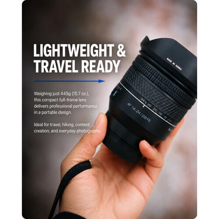 Samyang AF 14-24mm f2.8 Lente Gran Angular Zoom para Sony E con 9 hojas y sellado climático