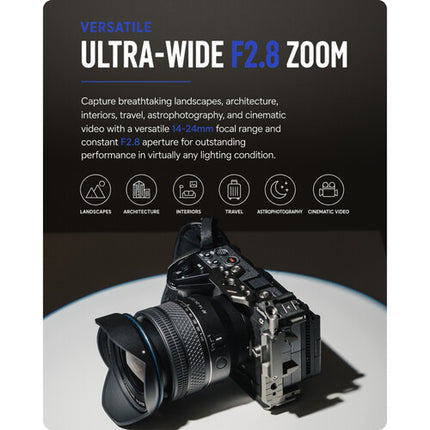 Samyang AF 14-24mm f2.8 Lente Gran Angular Zoom para Sony E con 9 hojas y sellado climático