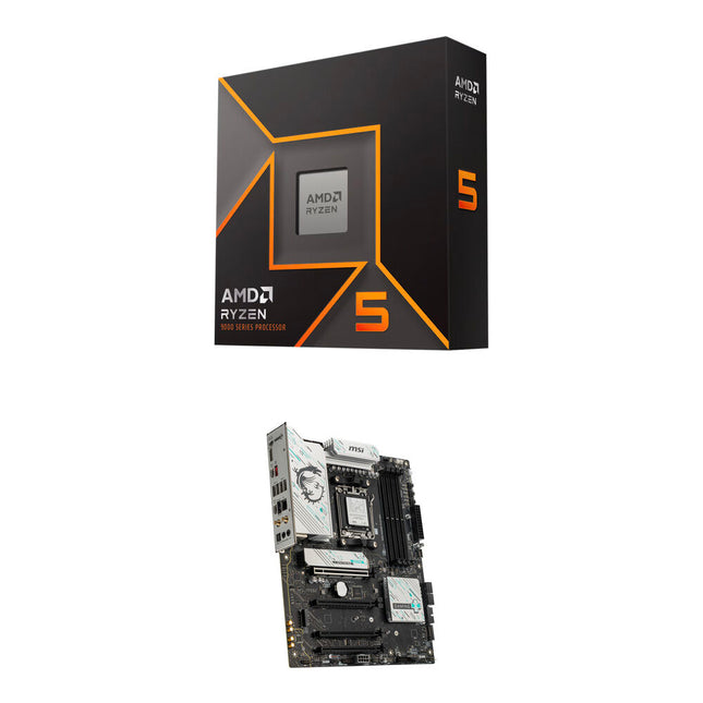 AMD Ryzen 5 9600X 6 Núcleos AM5 Procesador Kit con Placa MSI B850 ATX Wi-Fi 7