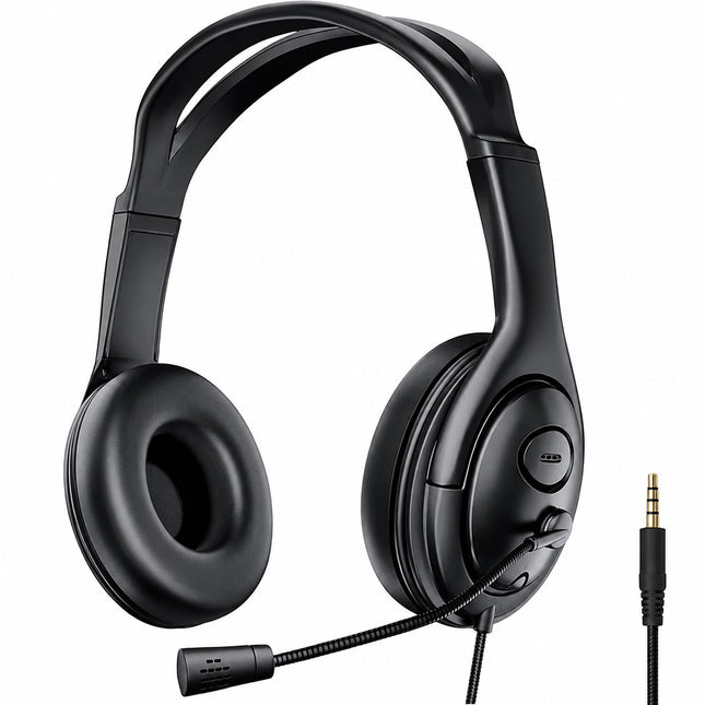 TechProtectus Auriculares Over-Ear con Cancelación de Ruido Cable 5 pies