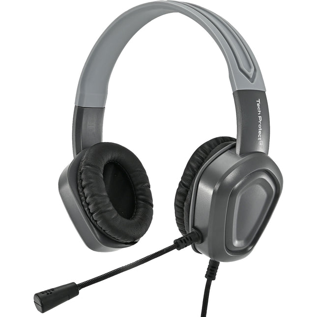 TechProtectus Auriculares Over-Ear con Cancelación de Ruido Micrófono Boom Ajustable