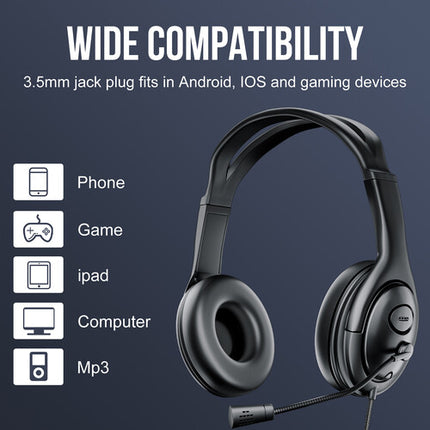 TechProtectus Auriculares USB Over-Ear con Cancelación de Ruido y Micrófono