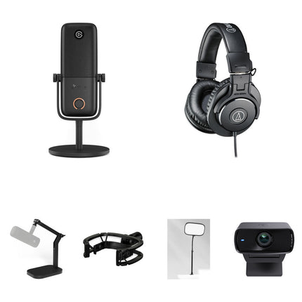 Elgato Wave 3 MK 2 Kit Streaming Mic Auriculares Webcam Luz 1080p