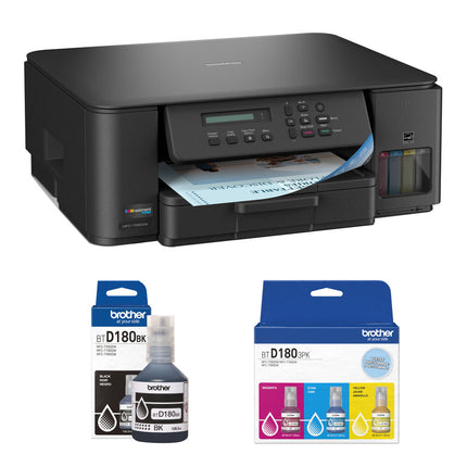 Brother MFC-T580DW Impresora Multifuncional Color Inyección Tinta Wi-Fi 1200x6000 dpi 150 Hojas Kit Botellas Tinta Alta Capacidad