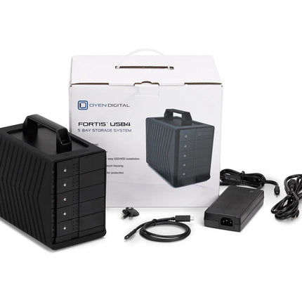 Oyen Digital 20TB Fortis Disco Externo 5 Bahías USB4 40 Gb/s