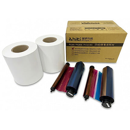 HiTi Kit de impresión 6 x 8 para impresoras P630 P630A 430 impresiones