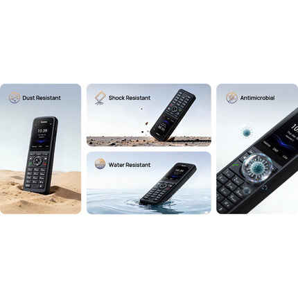 Yealink W59R Pro Teléfono Inalámbrico DECT con Pantalla 2.4'' y 28 Horas de Uso