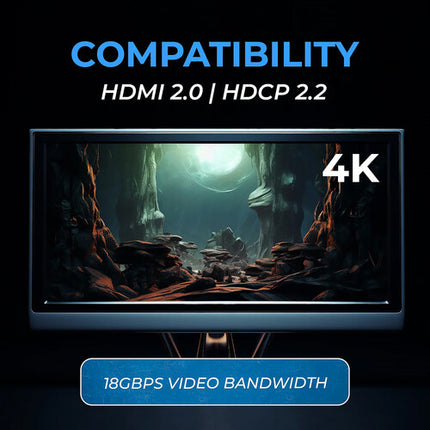 OREI EX-500-K Extensor HDMI 4K60 sobre IP con KVM IR 394 pies