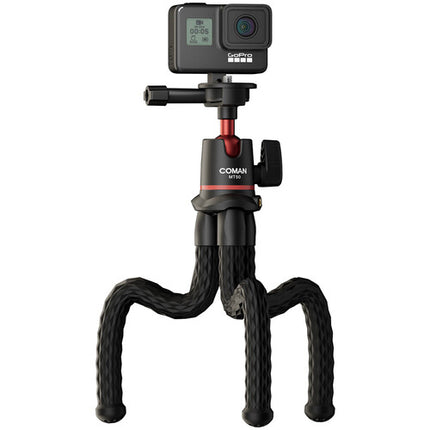 COMAN MT50 Trípode de Escritorio de Aluminio con Cabezal de Bola 4.4 lb y Montura GoPro