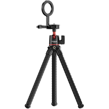 COMAN MT50 Trípode de Escritorio de Aluminio con Cabezal de Bola 4.4 lb y Montura GoPro