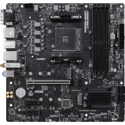 MSI PRO B550M-P WIFI6E Placa Base mATX AM4 DDR4 Wi-Fi 6E Bluetooth 5.3