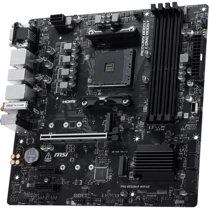 MSI PRO B550M-P WIFI6E Placa Base mATX AM4 DDR4 Wi-Fi 6E Bluetooth 5.3
