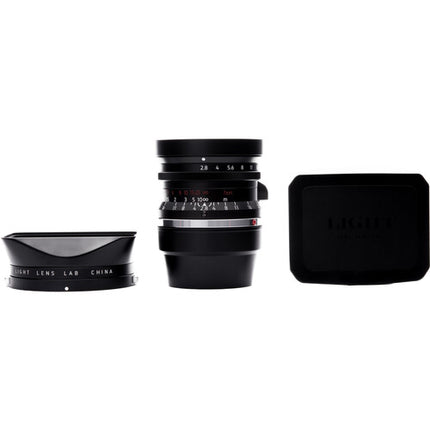 Light Lens Lab 28mm f/2.8 Lente Gran Angular Full Frame Leica M Negra