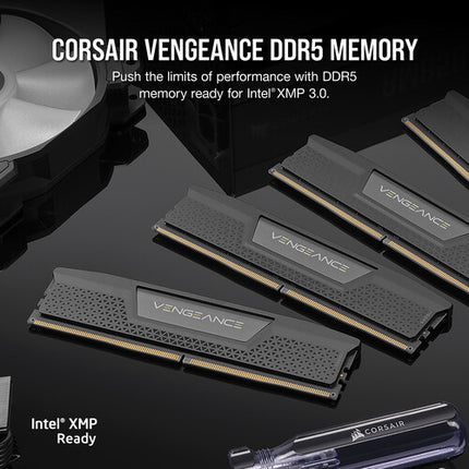 CORSAIR 32GB VENGEANCE DDR5 6000 MT/s Kit de Memoria UDIMM 2x16GB Negro