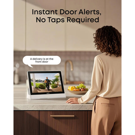 eufy Security Smart Display E10 Pantalla táctil 8" 64GB con soporte pared y base carga