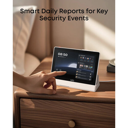 eufy Security Smart Display E10 Pantalla táctil 8" 64GB con soporte pared y base carga
