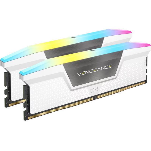 CORSAIR 32GB VENGEANCE RGB DDR5 6000 MT/s Kit de Memoria UDIMM 2x16GB Blanco