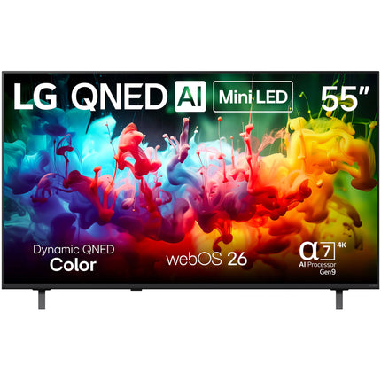LG QNED75B TV Mini LED 55" 4K UHD HDR10 60Hz Smart webOS 26