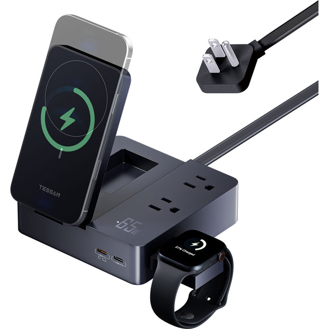 Tessan TS-WR02US01 Estación de Carga 65W 6 en 1 con 15W Magnética