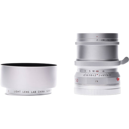 Light Lens Lab 50mm f2 SP II Lente para Leica M Full Frame f2-f22 Chrome