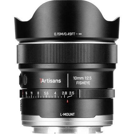 7Artisans 10mm f2.5 Lente Fisheye Autofoco Full Frame con Diafragma de 9 Palas