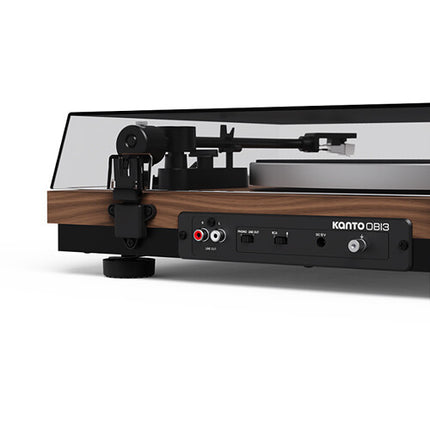 Kanto Living Obi3 G2 Tocadiscos Manual 33 1/3 y 45 rpm Bluetooth 5.3 Matte Walnut