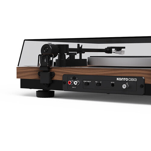 Kanto Living Obi3 G2 Tocadiscos Manual 33 1/3 y 45 rpm Bluetooth 5.3 Matte Walnut