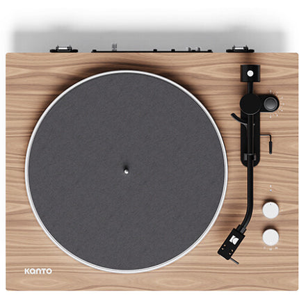 Kanto Living Obi3 G2 Tocadiscos Manual 33 1/3 y 45 rpm Bluetooth 5.3 Matte Walnut