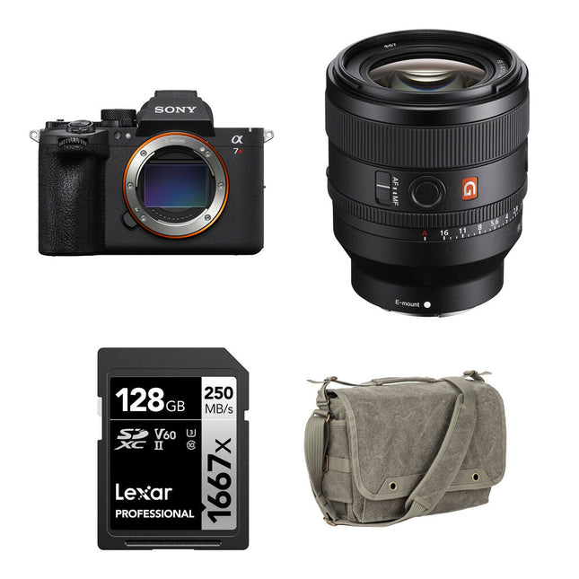 Sony a7R VI Cámara sin Espejo 66.8MP 30fps 50mm f1.4 + Kit Básico