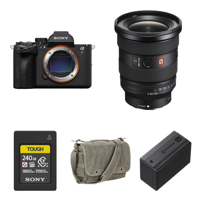 Cámara sin Espejo Sony a7R VI con Lente 16-35mm f/2.8 Kit Completo 240GB