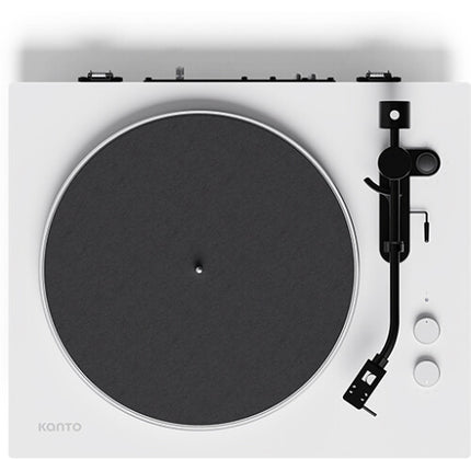 Kanto Living Obi3 G2 Tocadiscos Manual Dos Velocidades Bluetooth Blanco Mate