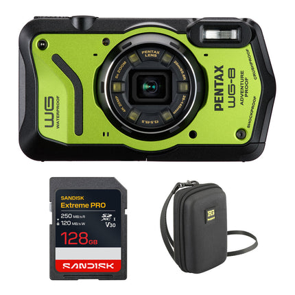 Ricoh PENTAX WG-8 Cámara Digital Verde 20MP Zoom 5x Tarjeta 128GB