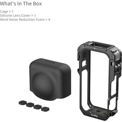 SmallRig Jaula de Aluminio para Cámara Insta360 X6 con Soporte y Funda de Silicona