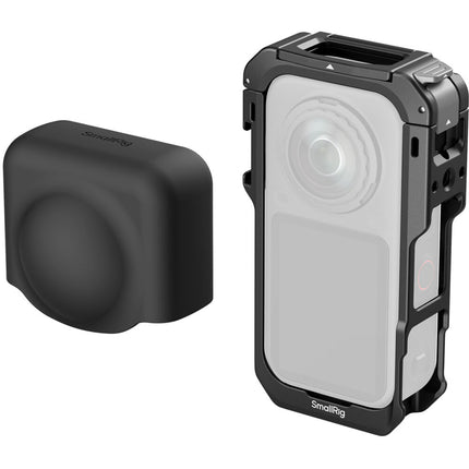 SmallRig Jaula de Aluminio para Cámara Insta360 X6 con Soporte y Funda de Silicona